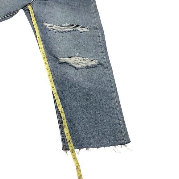 NWT Forever 21 The Larchmont Slim Straight Distressed Buttonfly Jeans Size 29 - Picture 3 of 11